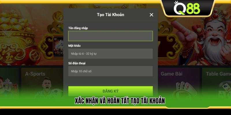 Kiểm tra lại và hoàn tất đăng ký Q88