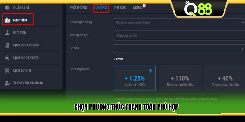Lựa chọn cách thanh toán phù hợp với bạn