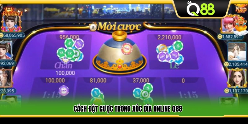 Hướng dẫn cách chọn cửa cược trong xóc đĩa Q88